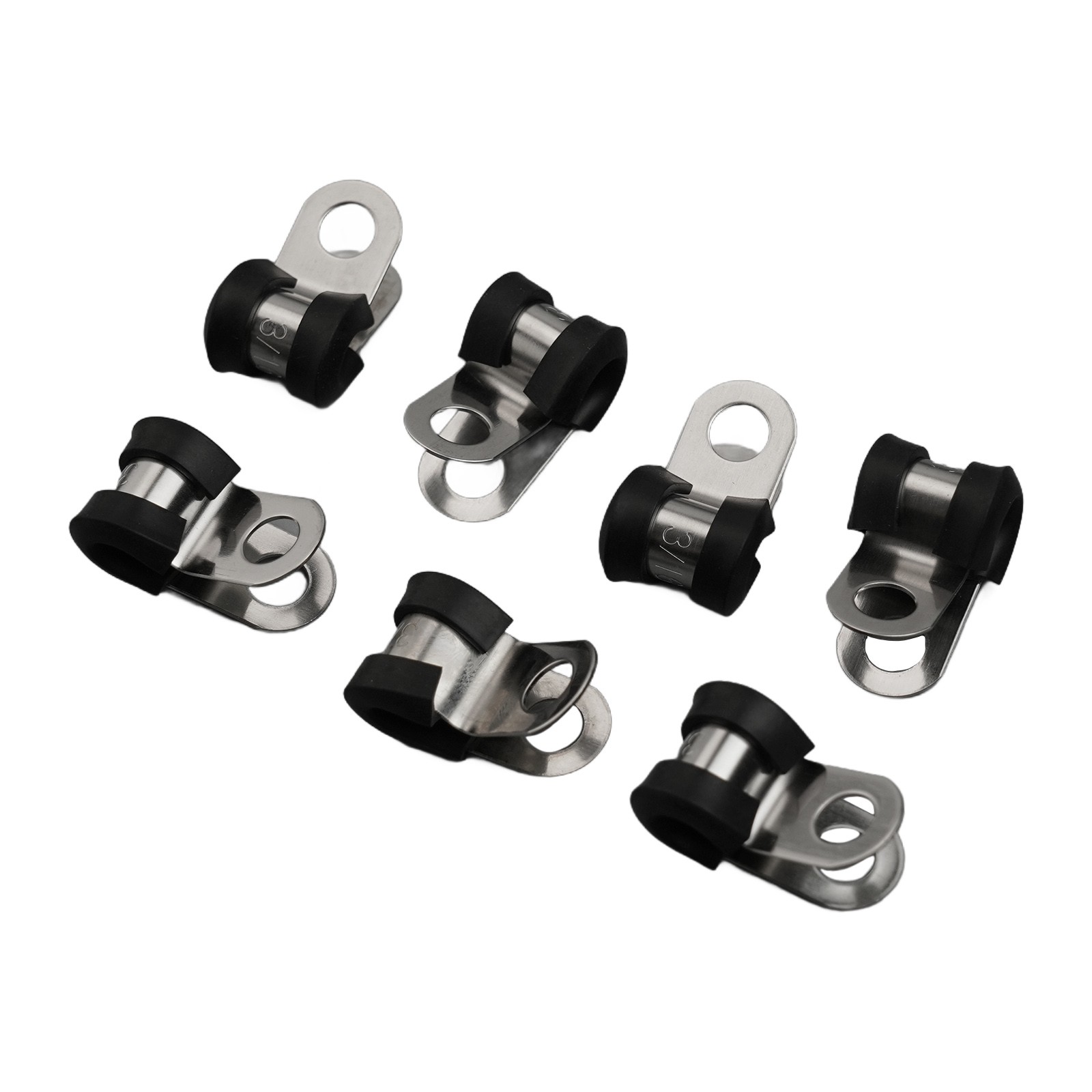 Gummi-gefütterte Rohrclips – 20 Stück, 12 Mm Durchmesser, Verzinkt, Für Kabel & Schläuche