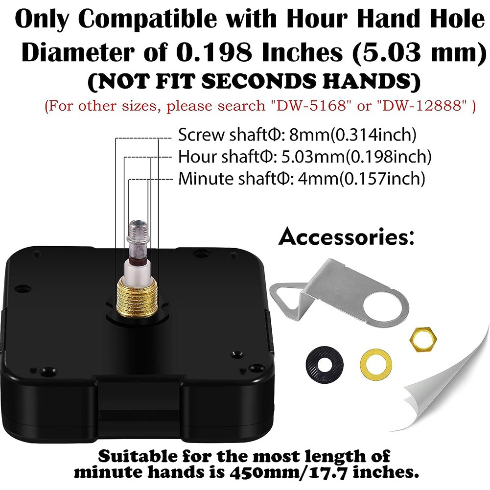 Reliable Quartz Movement Replacement Kit for All Your Clock Repair Needs