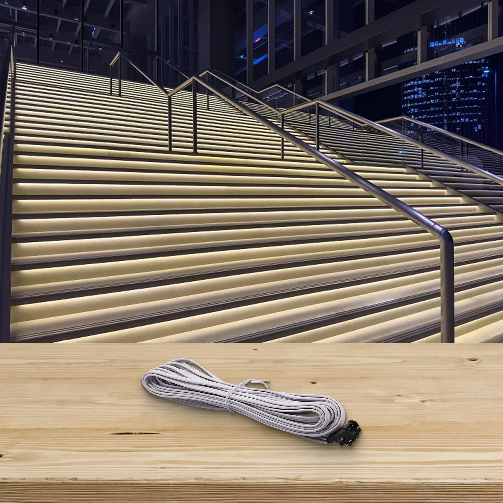 5m Long Extension Cable for PIR Motion Sensor in For staircase Lighting - Afbeelding 29 van 37