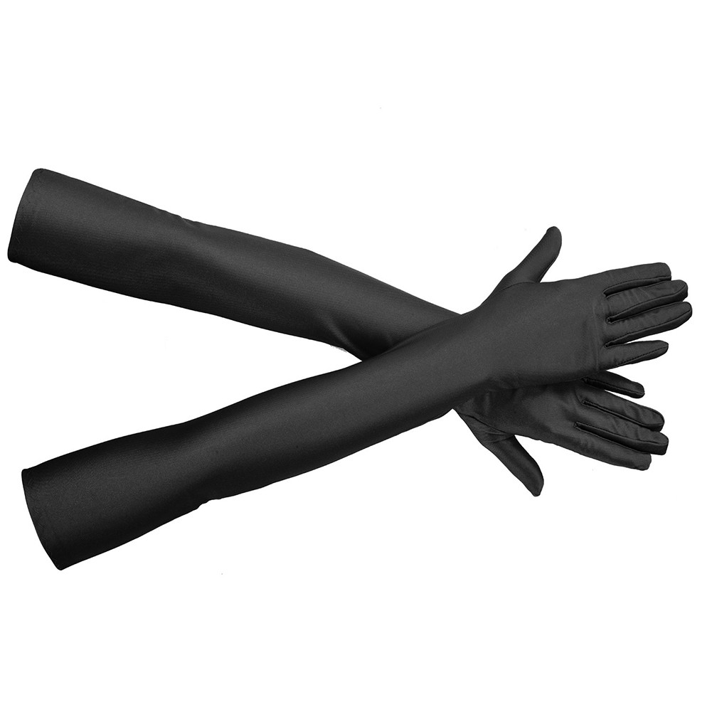 Gorgeous Long Spandex Dress Gloves For Women Suitable For Celebrations - Picture 16 of 16