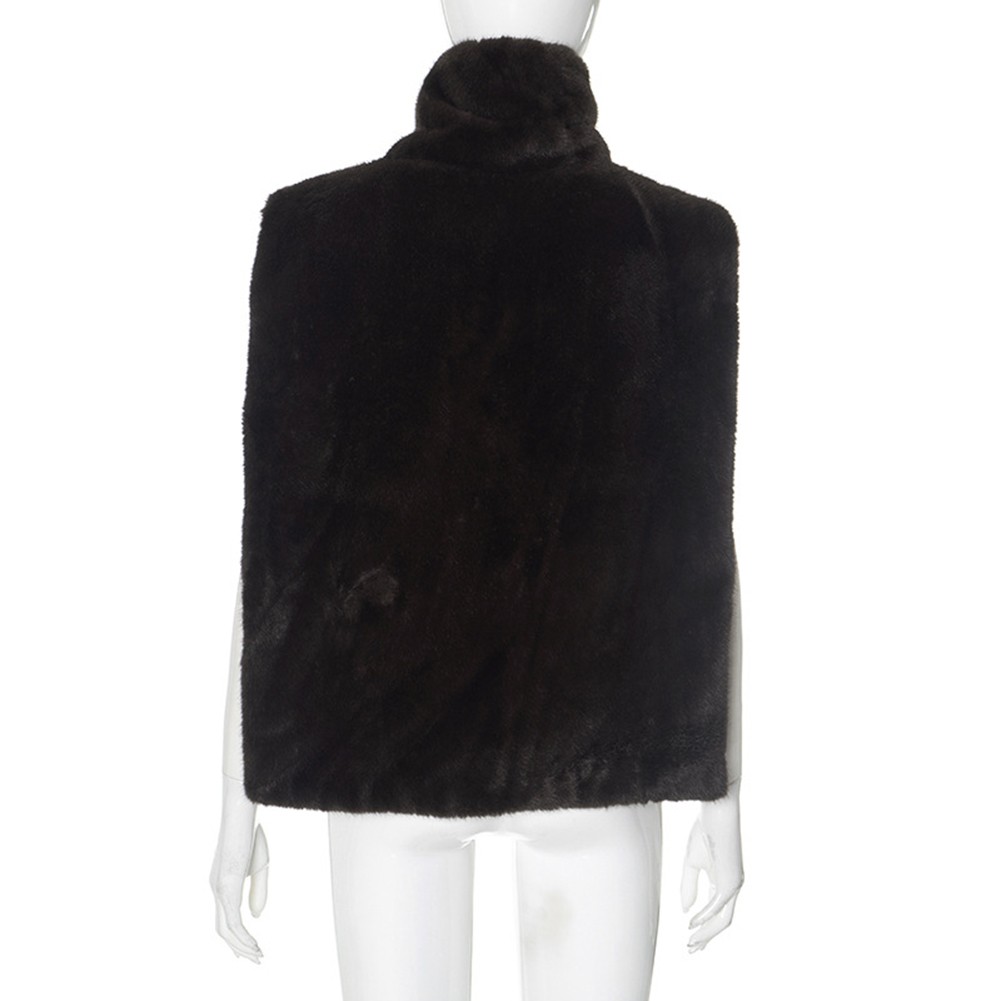 Sleek Furry Warm Crop Jacket for Women During Autumn and Winter Months - Bild 20 von 24