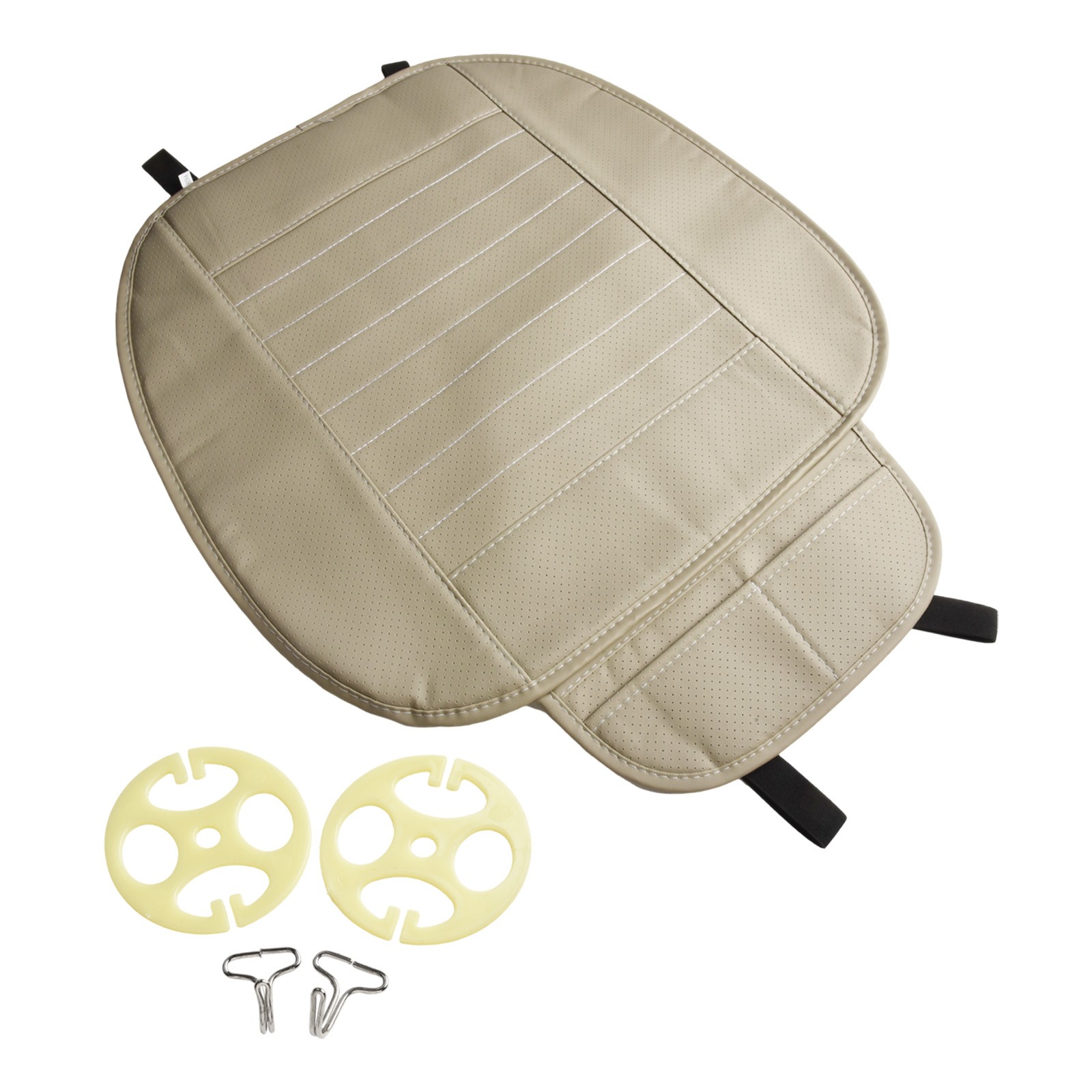 Auto Anteriore Sedile Cover Traspirante Sedia Cuscino Universale Beige/Marrone/ - Picture 34 of 72