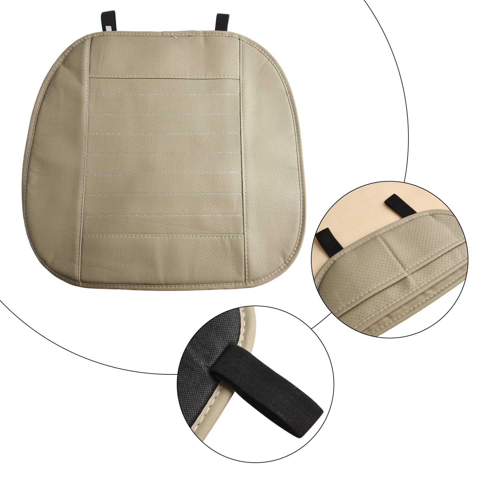 Auto Anteriore Sedile Cover Traspirante Sedia Cuscino Universale Beige/Marrone/ - Picture 28 of 72