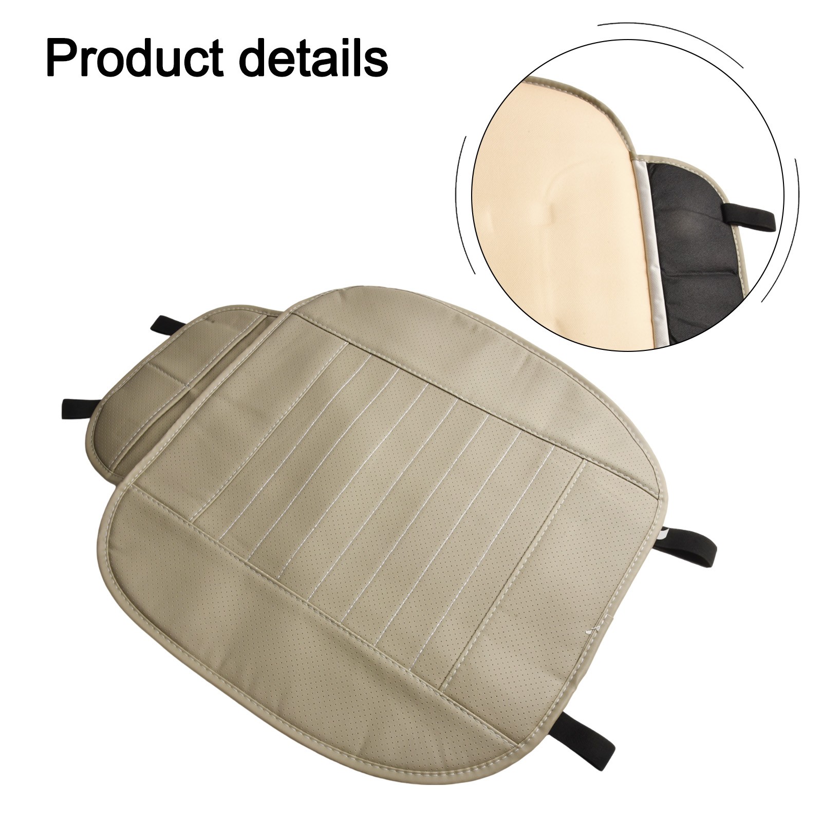 Auto Anteriore Sedile Cover Traspirante Sedia Cuscino Universale Beige/Marrone/ - Picture 26 of 72