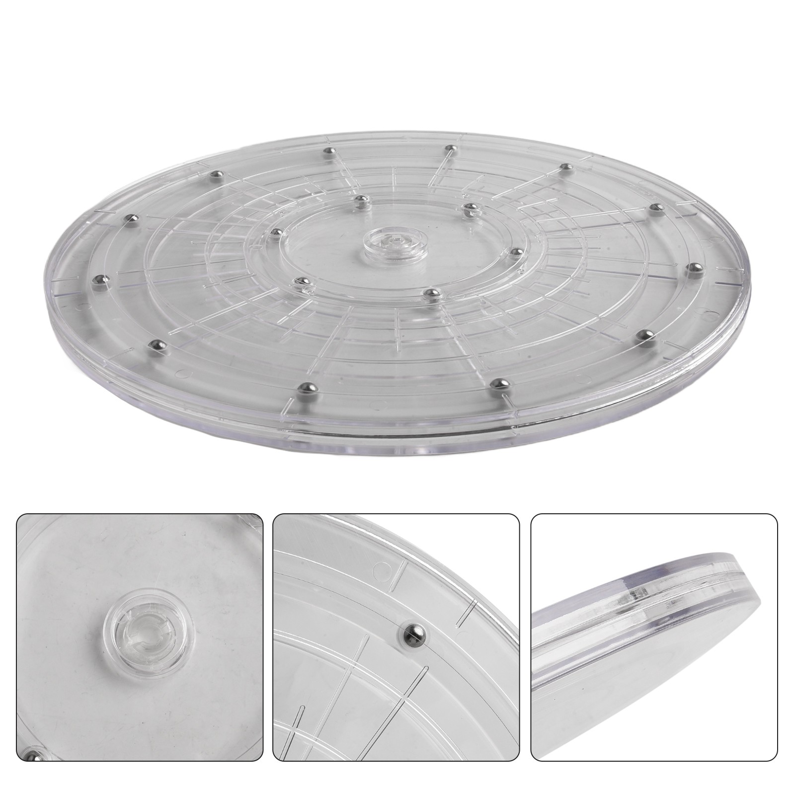 DIY Friendly Plastic Lazy Susan Turntable for Kitchen Spice Rack 8in (205mm) - Picture 25 of 31