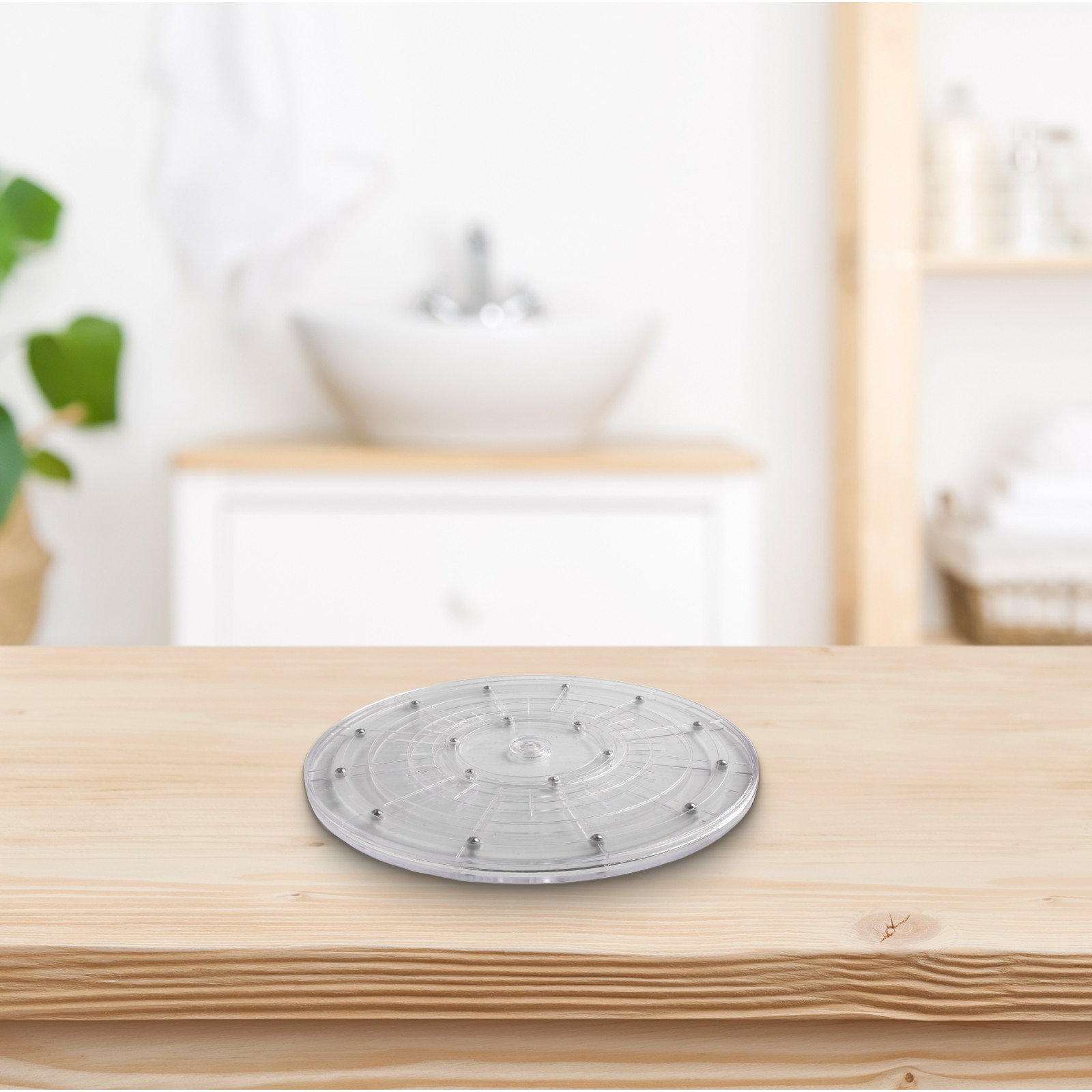 DIY Friendly Plastic Lazy Susan Turntable for Kitchen Spice Rack 8in (205mm) - Picture 27 of 31