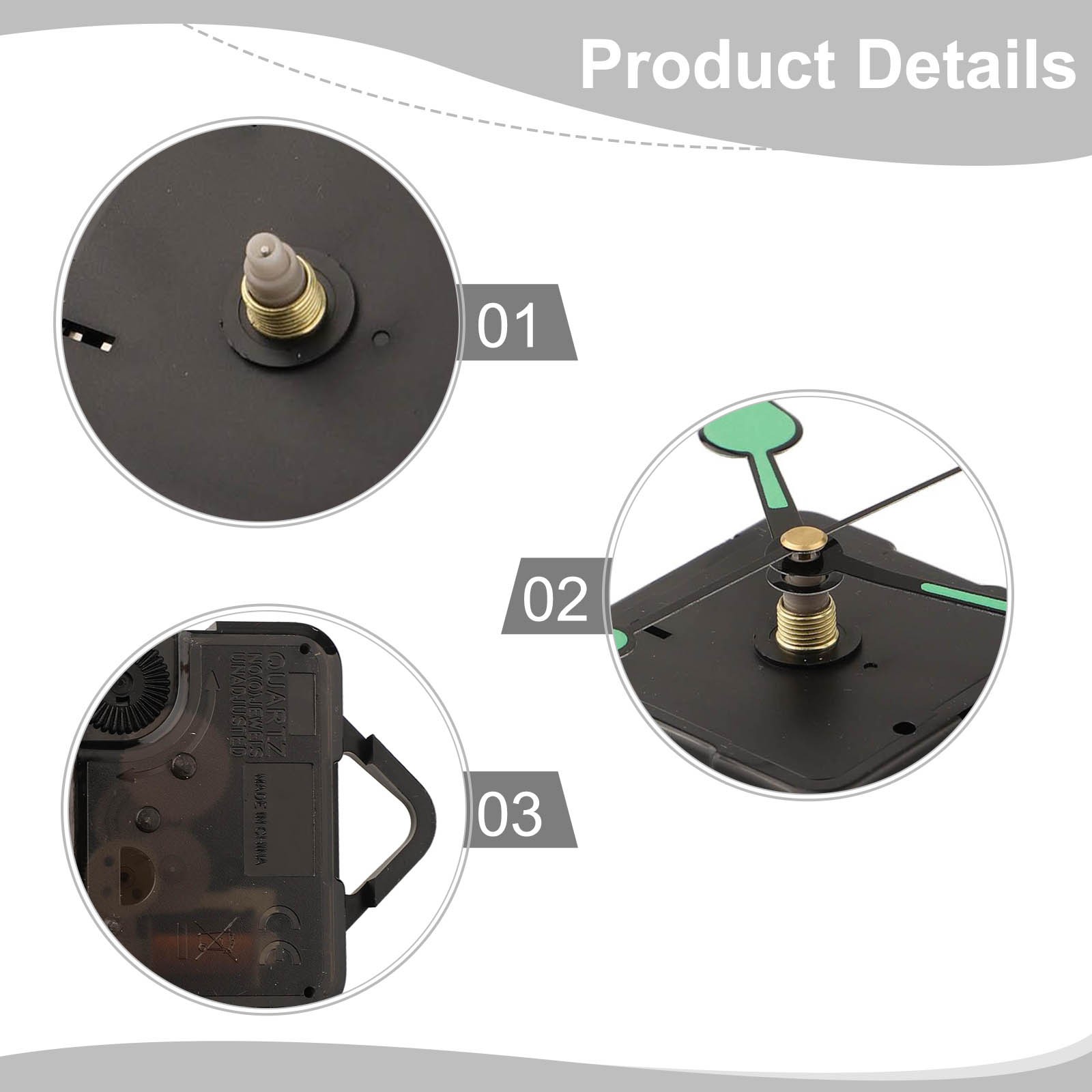 Clock Movement Accessories with Luminous Features for Easy Time Reading