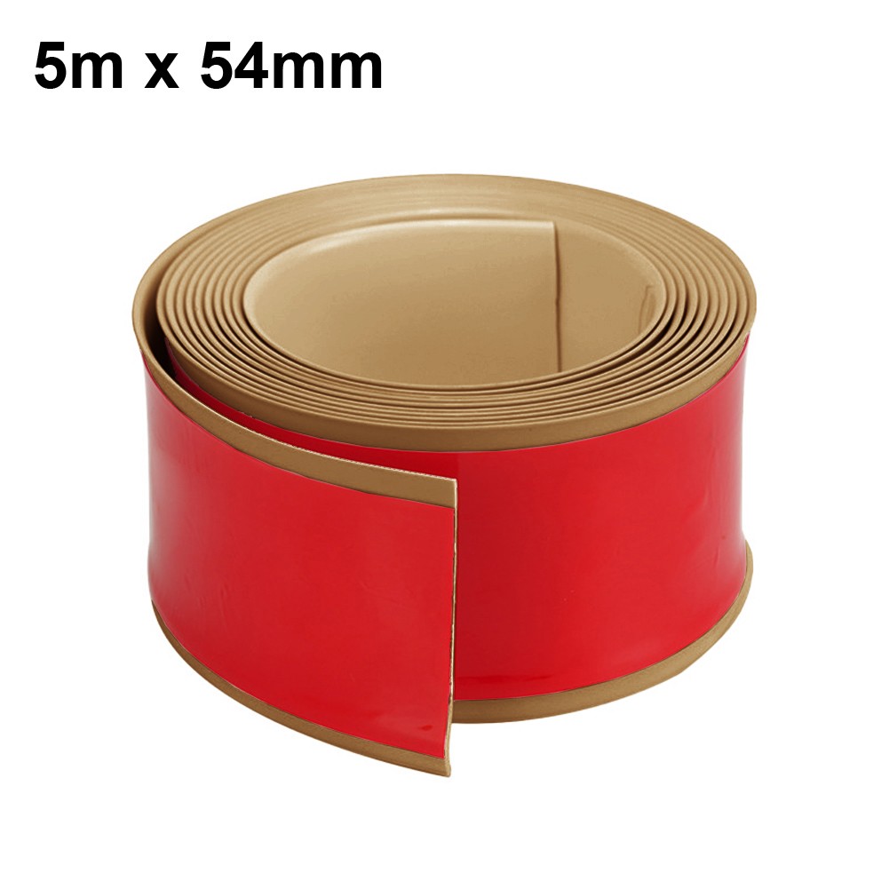 Customizable Length Flexible Baseboard Trim 5m PVC with Adhesive Support