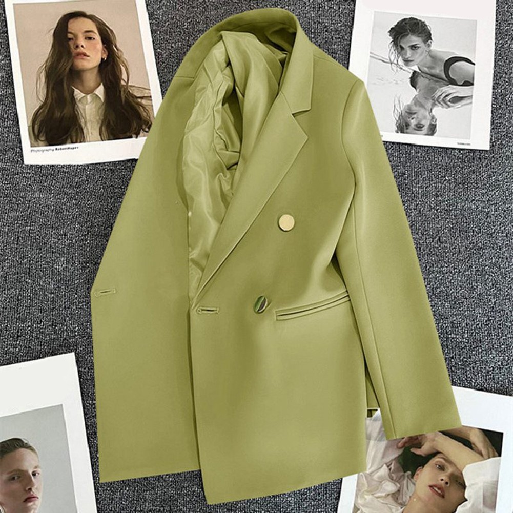 Casual Suit Lapel Neck Blazer Regular Length Blazer Slight Stretch Fabric - Picture 16 of 36