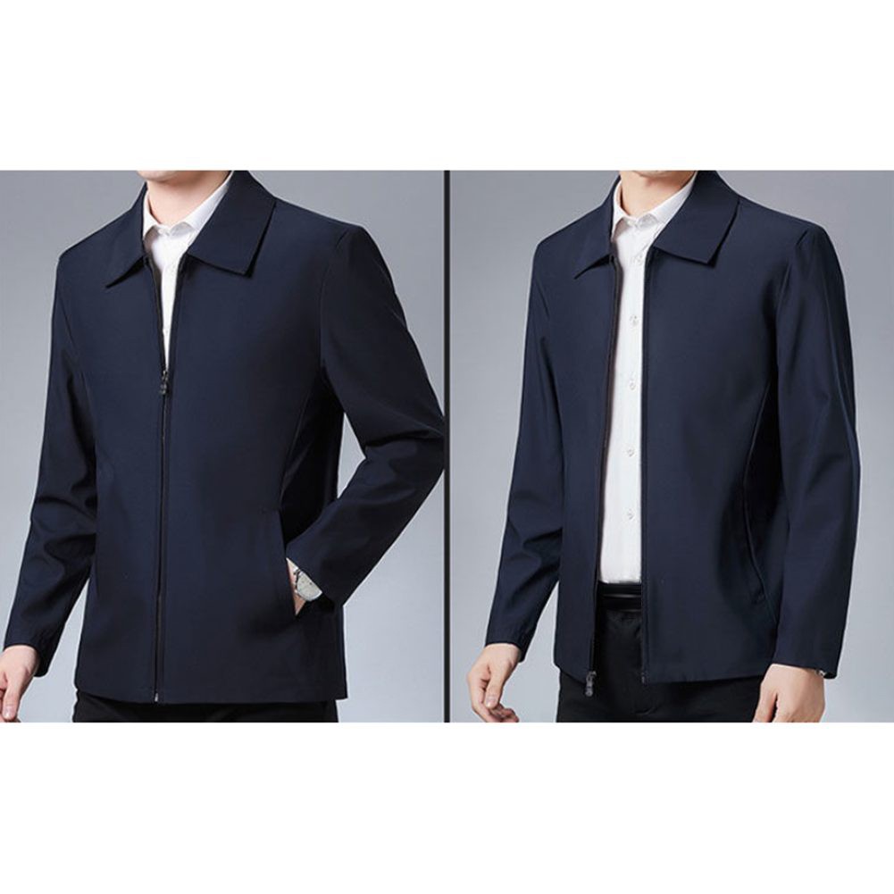 Spring Autumn Lapel Jackets for Men Ideal for Casual Business Activities - Picture 15 of 53