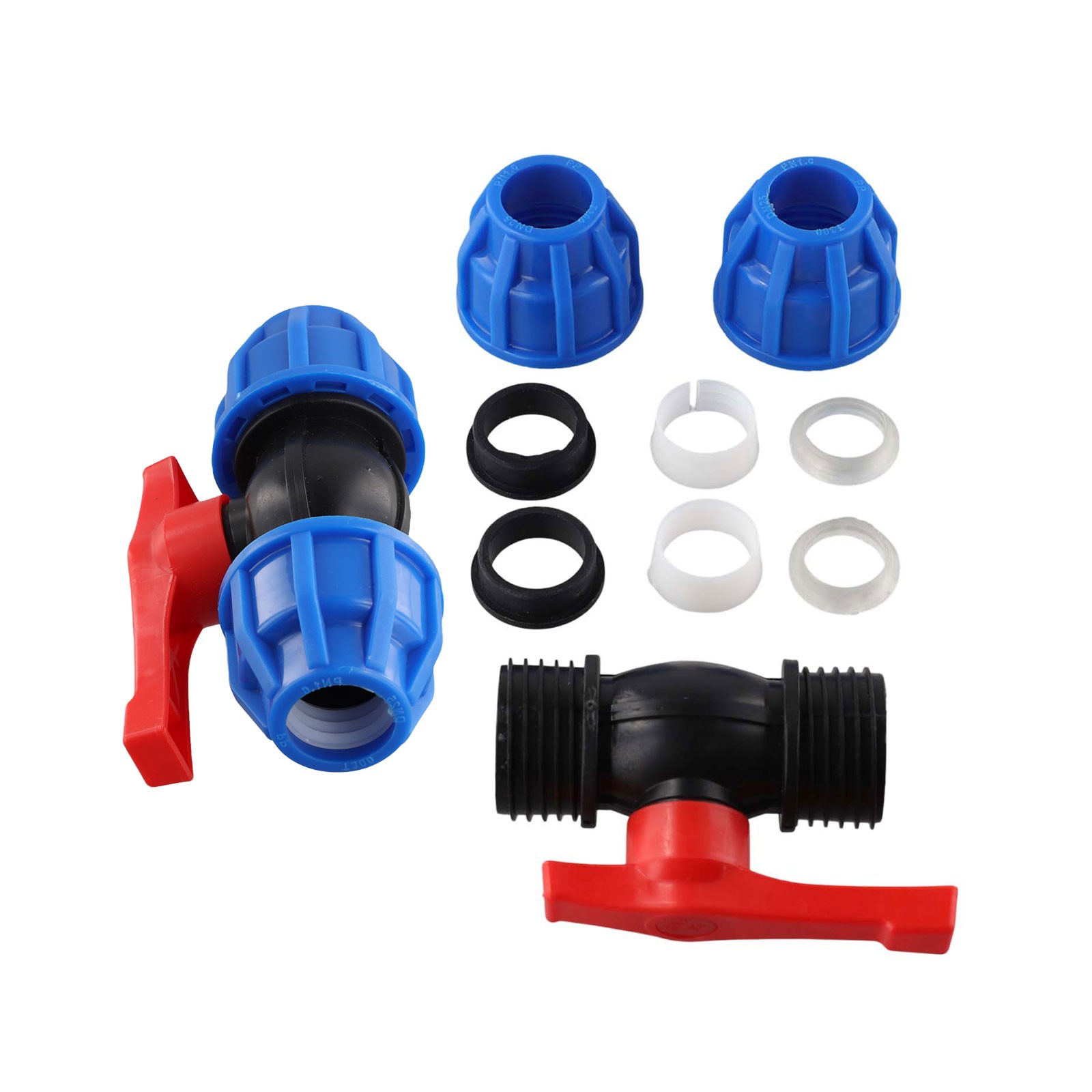User friendly PE Ball Valve Water Pipe Compression End Fitting 20mm/25mm/32mm - Picture 38 of 50