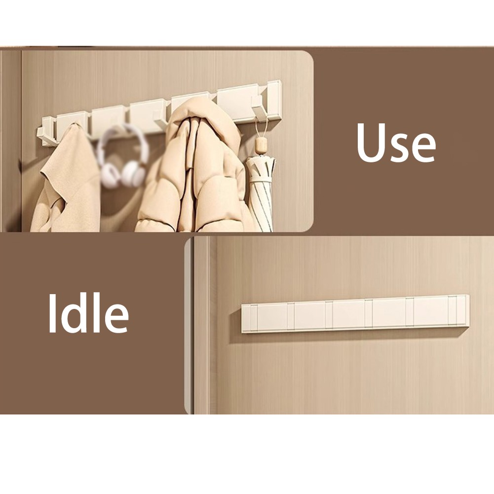 Cintre à Vêtements Pliable Crochet Invisible pour officiel Porte Salle de Bain Solution