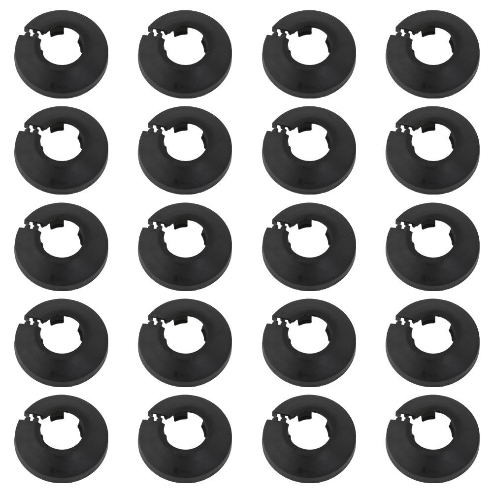 Sleek Black Pipe Cover Set of 20 for Any Residential or Commercial Use