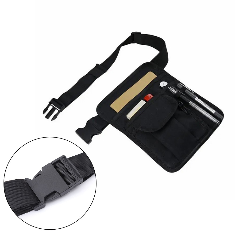 Kellner Schürze Mit 5 Taschen - Verstellbarer Server-Gürtel Für Restaurant & Bar - Schwarz