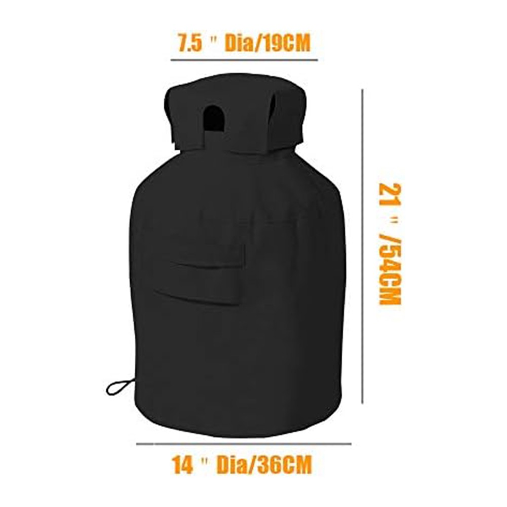 420D Oxford Fabric Propane Tank Cover For Year Round Weather Defense - Bild 7 von 8