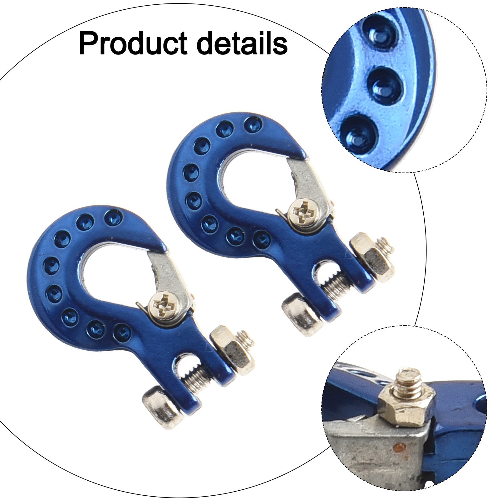 Metal Winch Hook Pair for Remote Control Cars Compatible with For Axial SCX10 - Picture 34 of 50