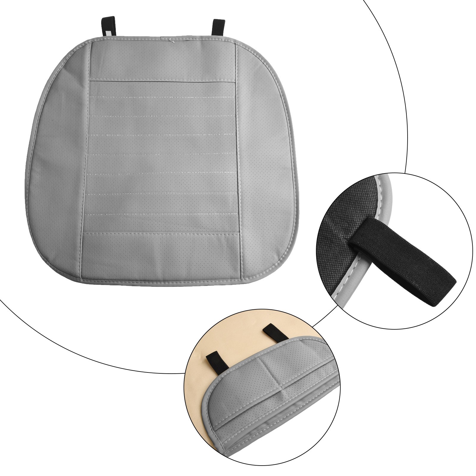 Auto Anteriore Sedile Cover Traspirante Sedia Cuscino Universale Beige/Marrone/ - Picture 62 of 72