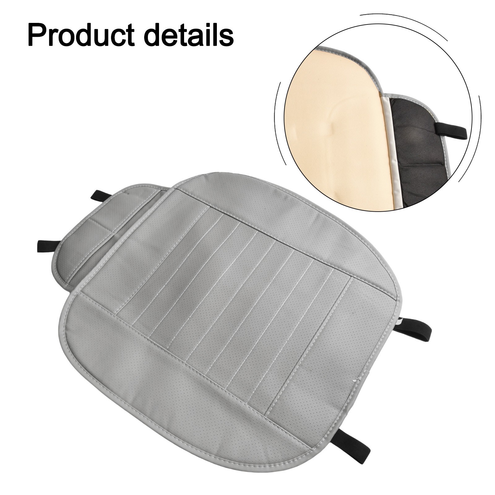 Auto Anteriore Sedile Cover Traspirante Sedia Cuscino Universale Beige/Marrone/ - Picture 65 of 72
