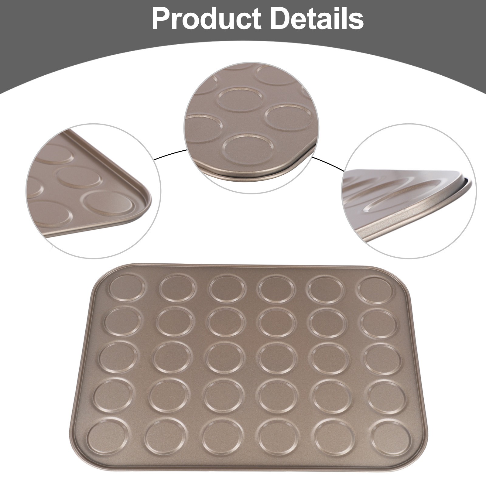 Erstellen Sie perfekte Macarons mit dieser DIY Schokoladengebäck Backblech Matt - Bild 10 von 28