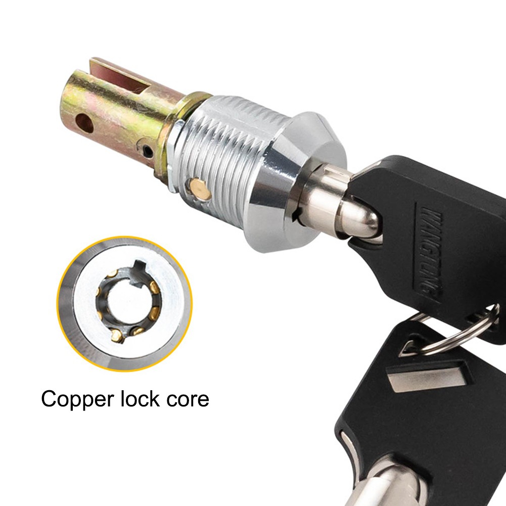 Flat Key Design Tool Lock for Cabinets and Vending Machines with 2 Keys