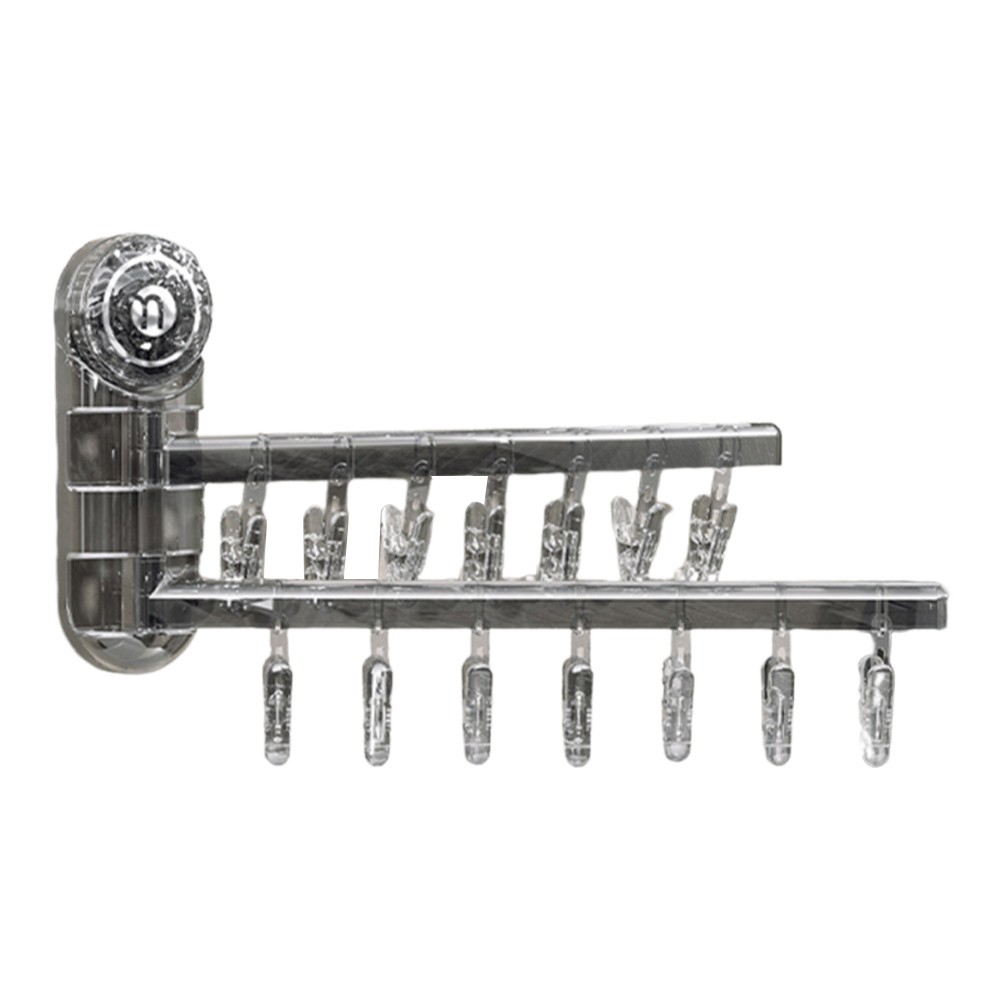 Suction Powered Folding Drying Rack Suitable for Socks and Undergarments - Photo 20/23