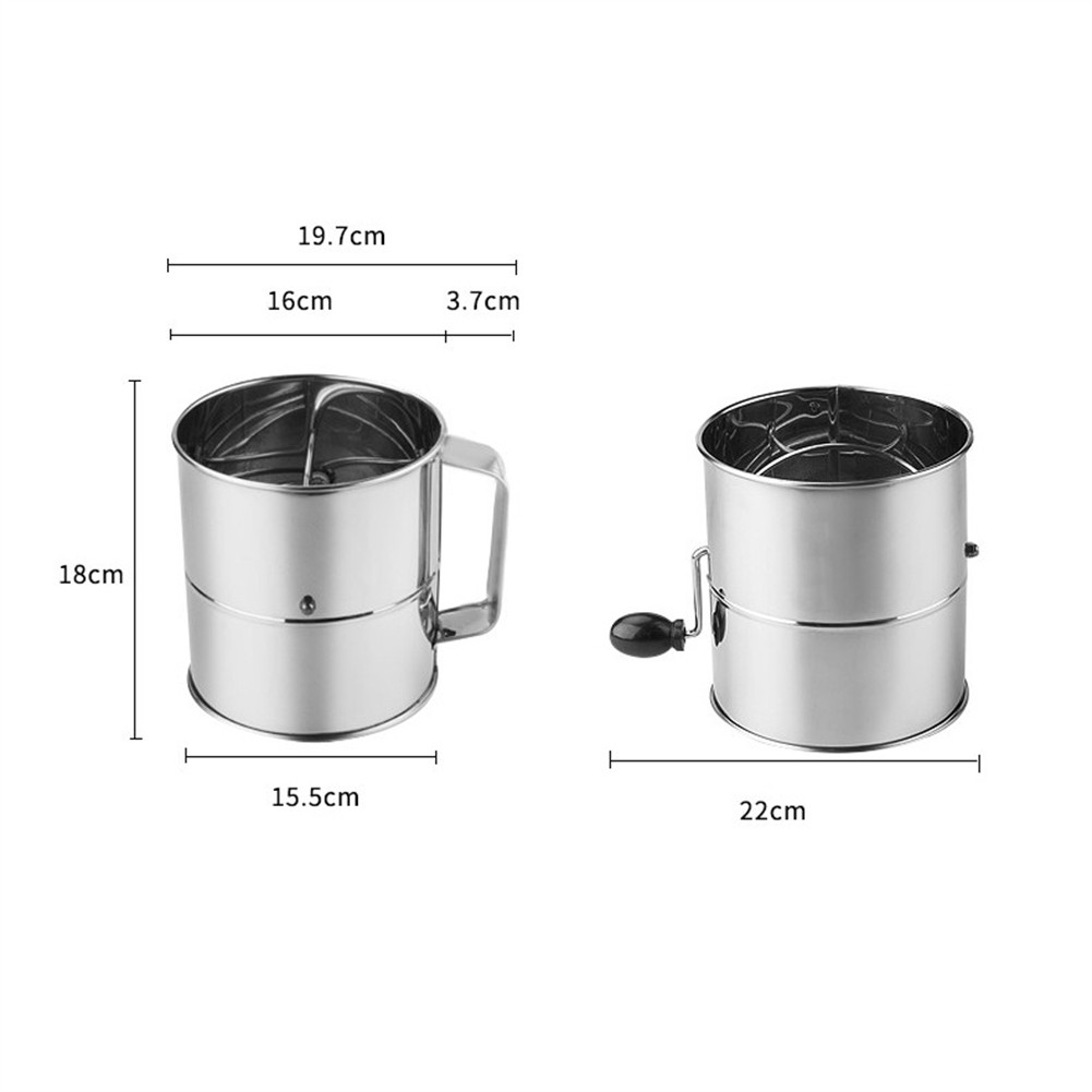 Kitchens Favorite Ergonomic and Efficient Rotating Hand Cranked Sifter - Picture 20 of 22