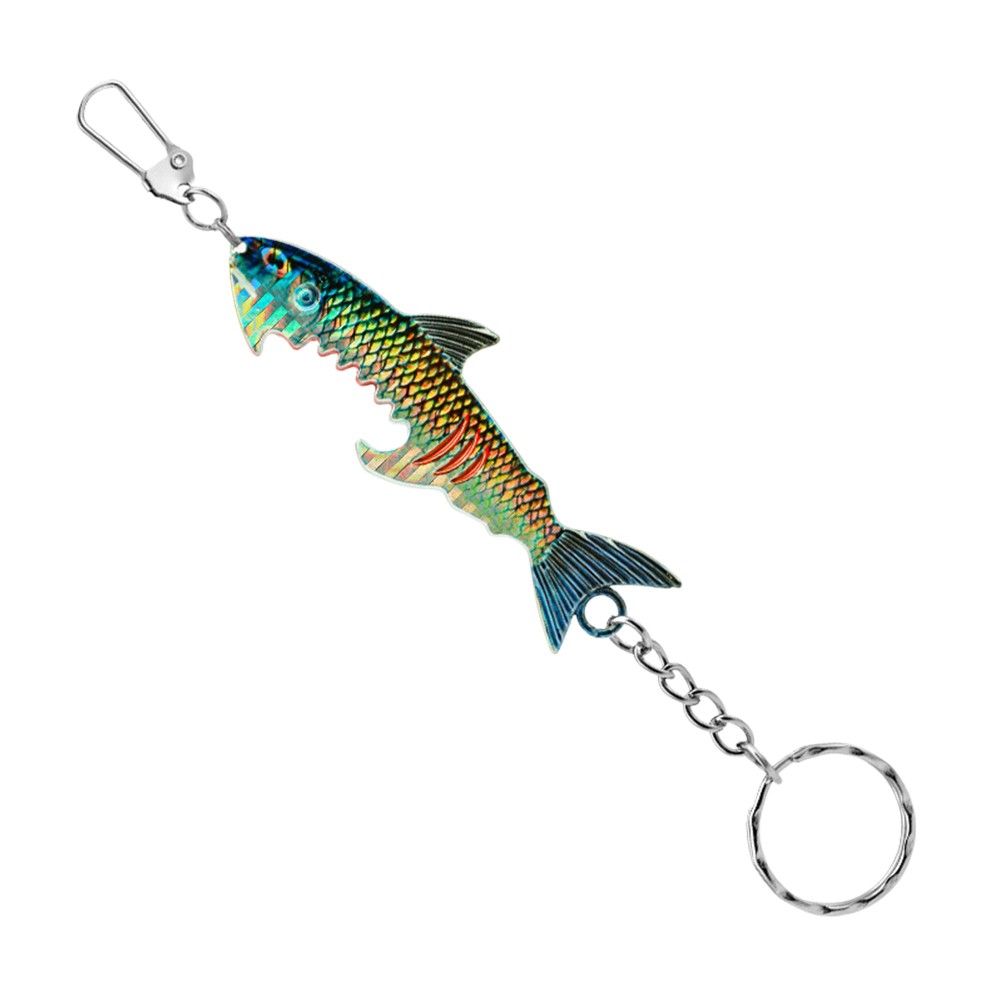 Ouvre-bouteille design appat leurre pour porte-cl??s compact et pratique requin - Photo 19/38