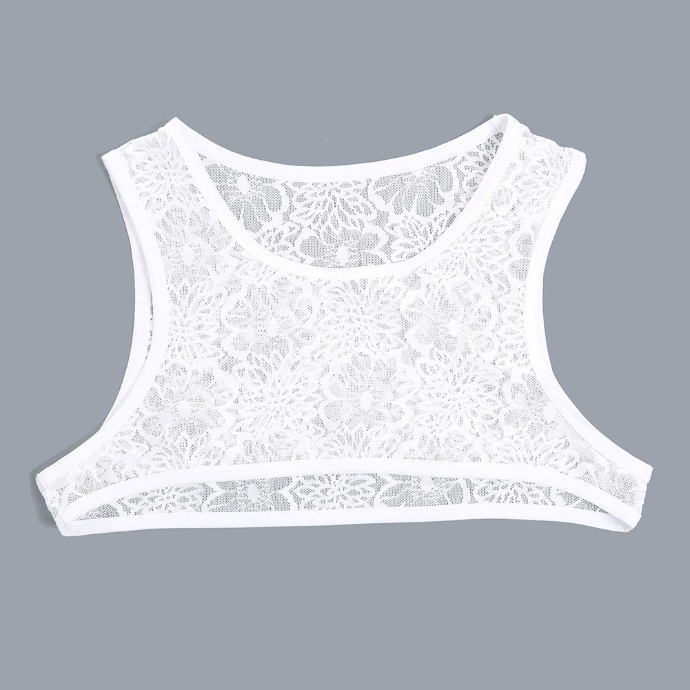 Mens Sheer Lace Singlet Sleeveless Top Vest for Fitness and Casual Wear