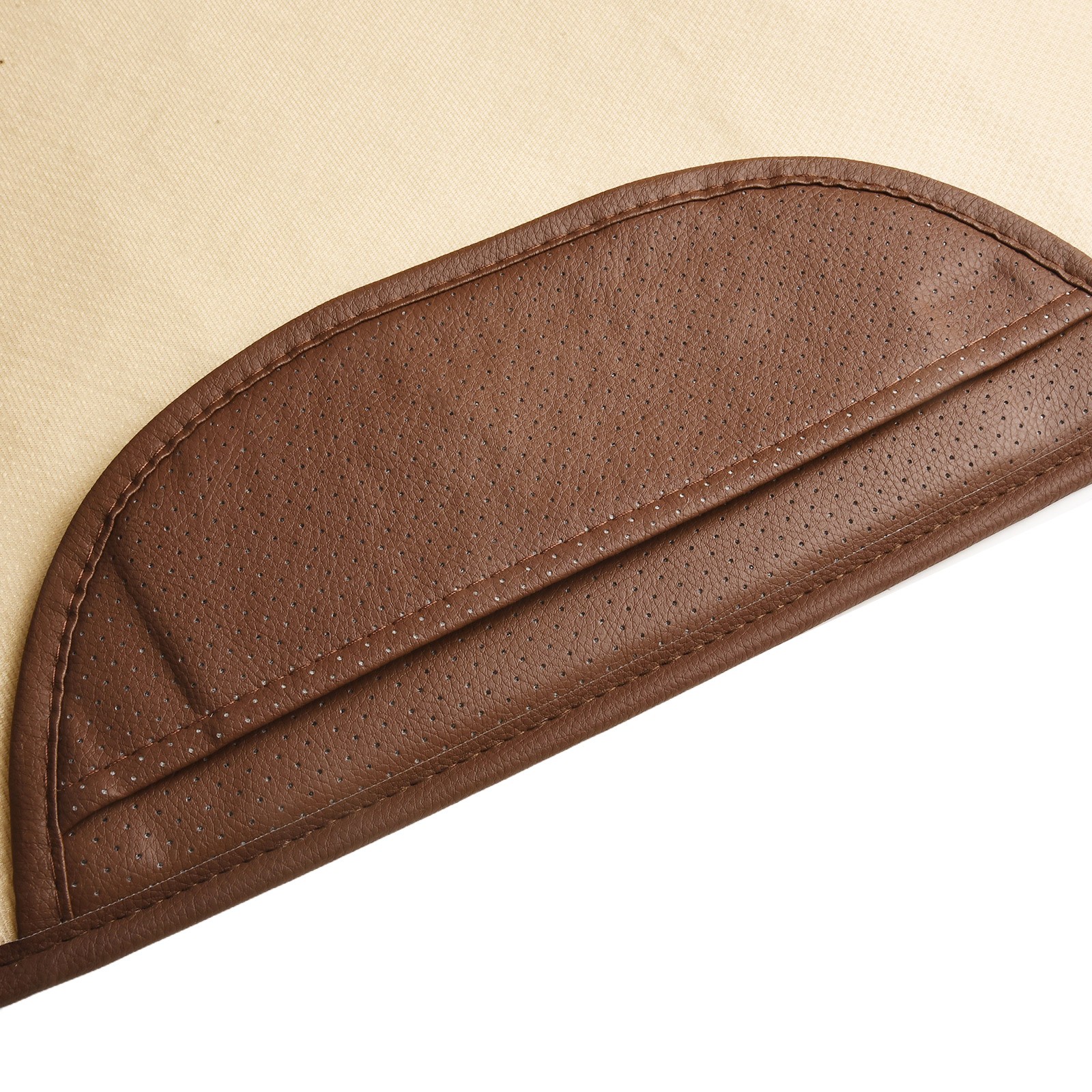 Auto Anteriore Sedile Cover Traspirante Sedia Cuscino Universale Beige/Marrone/ - Picture 42 of 72
