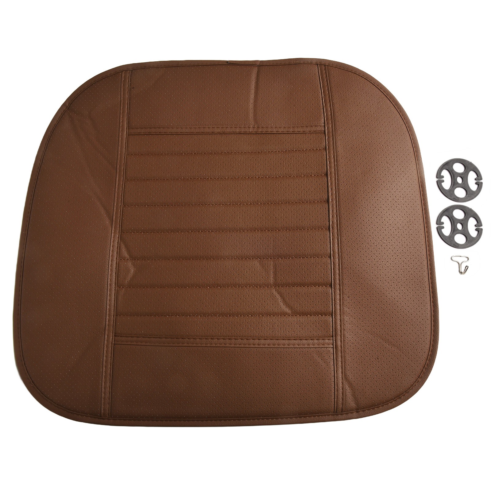 Auto Anteriore Sedile Cover Traspirante Sedia Cuscino Universale Beige/Marrone/ - Picture 37 of 72