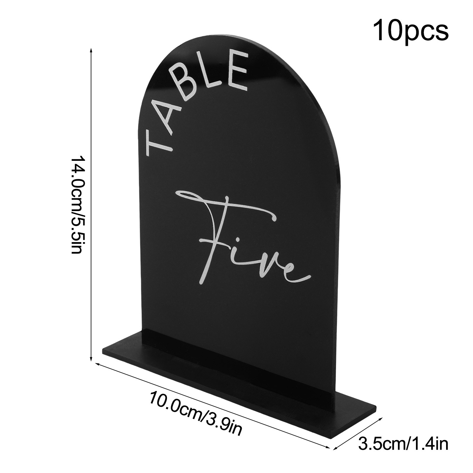 Paquet de 10 panneaux num��ro de table design arche minimaliste mat��riau ventes exceptionnelles acryli