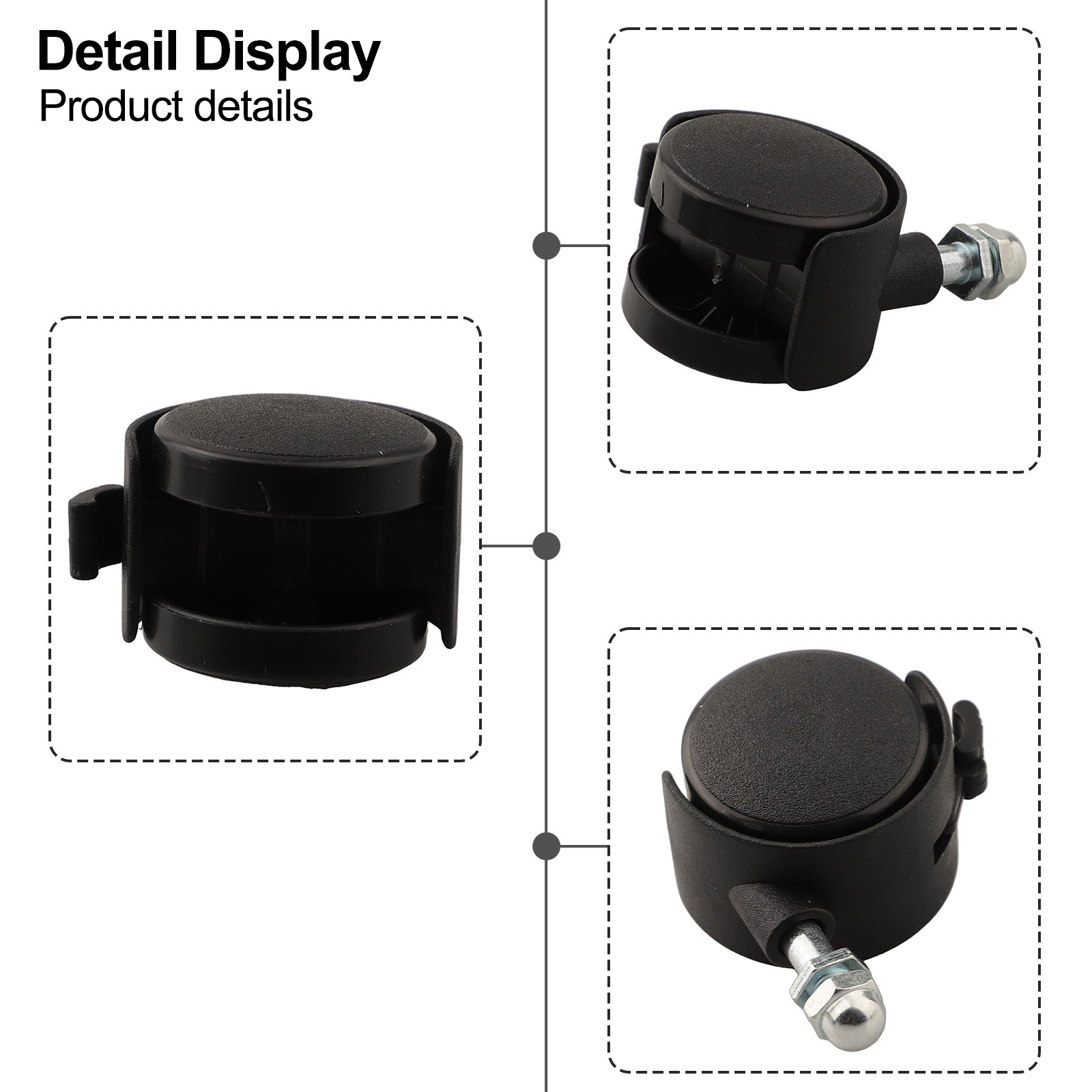 For Midea Heater Mobility Solution Set of 4 Directional Replacement Wheels