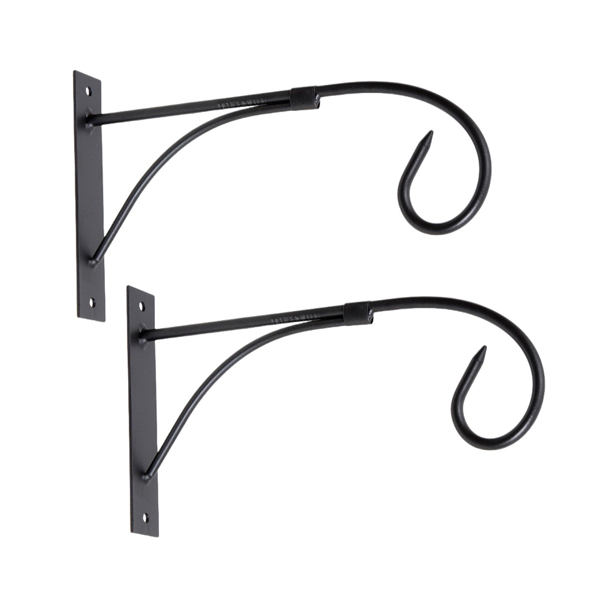 Sturdy Construction 2Pcs Metal Flower Pot Hangers for Long Lasting Use