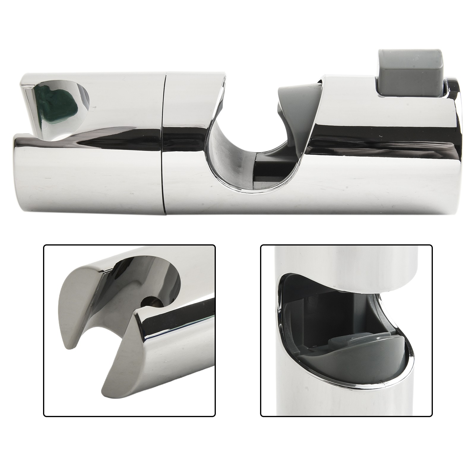 Adjustable Switch Shower Rail Head Slider Holder Bracket with Easy Installation - Picture 25 of 44