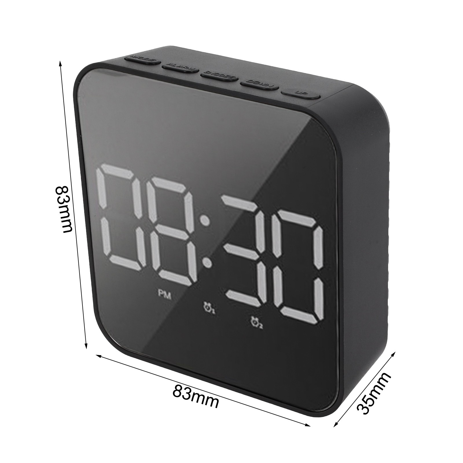 Moderner LED-Wecker mit einstellbarer Helligkeit und zwei Stromquellen - Bild 13 von 35