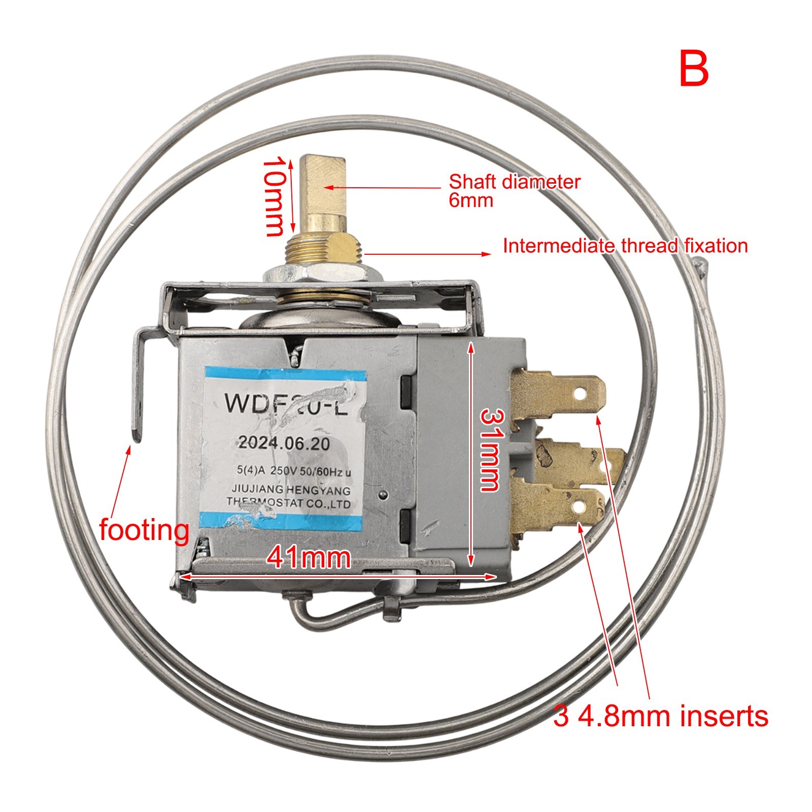 Quality Metal Thermostat Replacement for Efficient Refrigerator Cooling