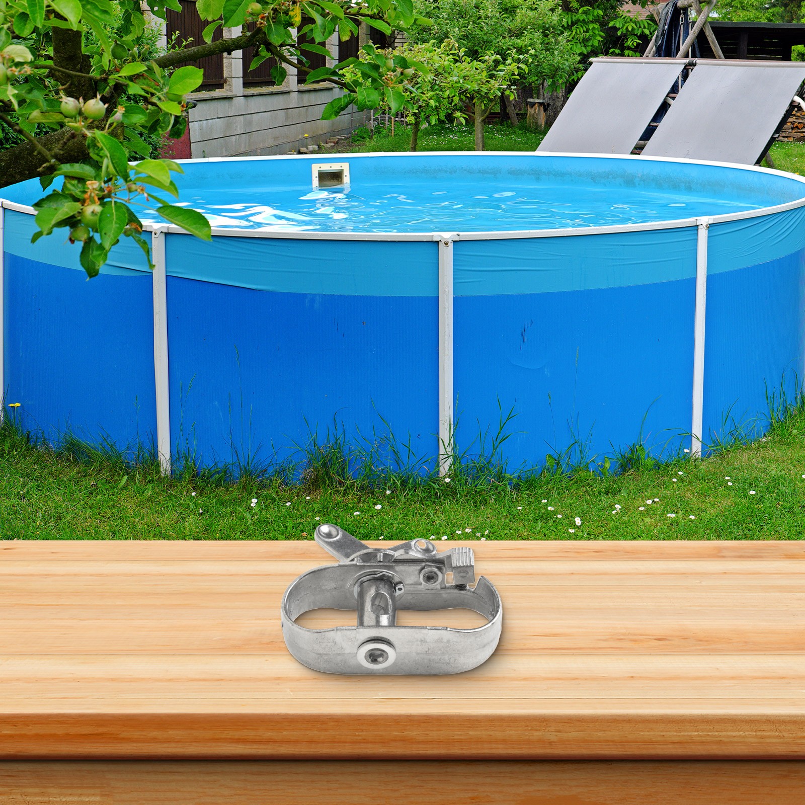 Spannsystem für oberirdisch für Pools Winterabdeckung Seilwinde Set - Bild 52 von 60