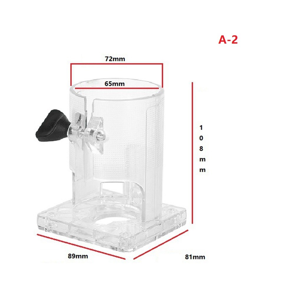 Compatible with MakitaRT0701C Trimming Machine Transparent + Black Base Option - Picture 9 of 46