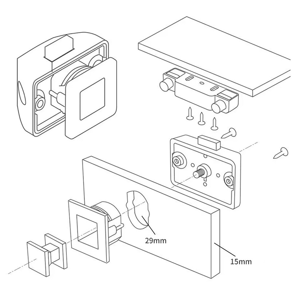 Quick Release Push Locks Suitable for Various Modified Vehicles Cabinets - Zdjęcie 20 z 36