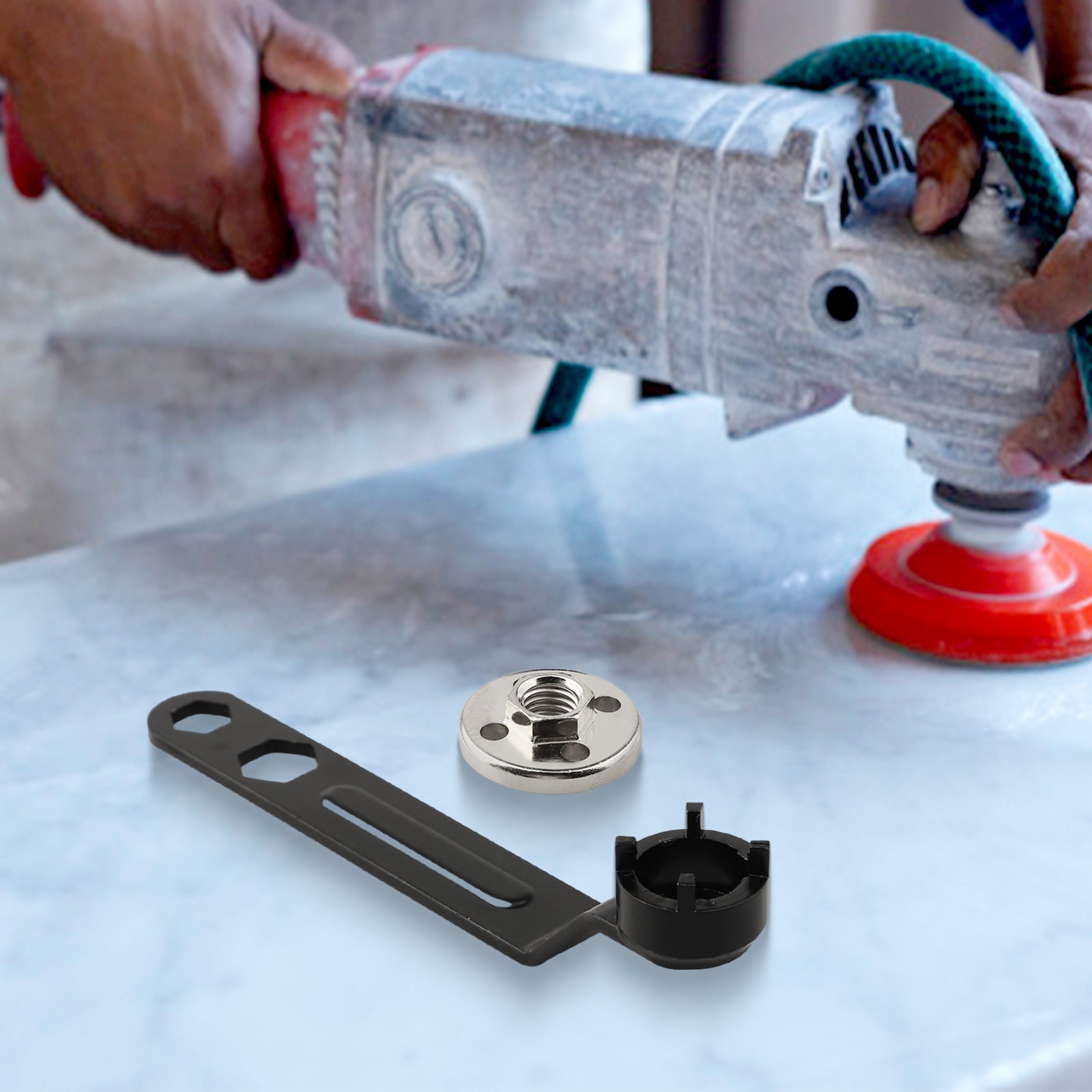 Convenient and Tight Fit Angle Grinder Four Claw Dual Purpose Wrench Set Key