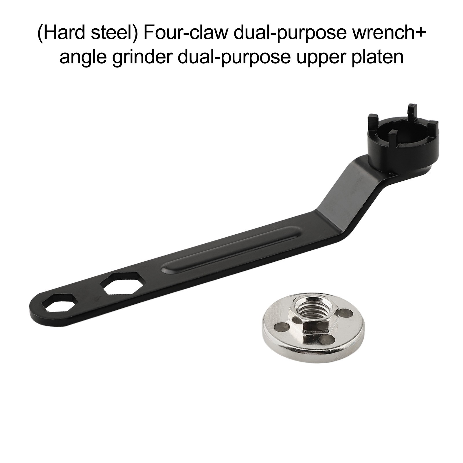 Convenient and Tight Fit Angle Grinder Four Claw Dual Purpose Wrench Set Key
