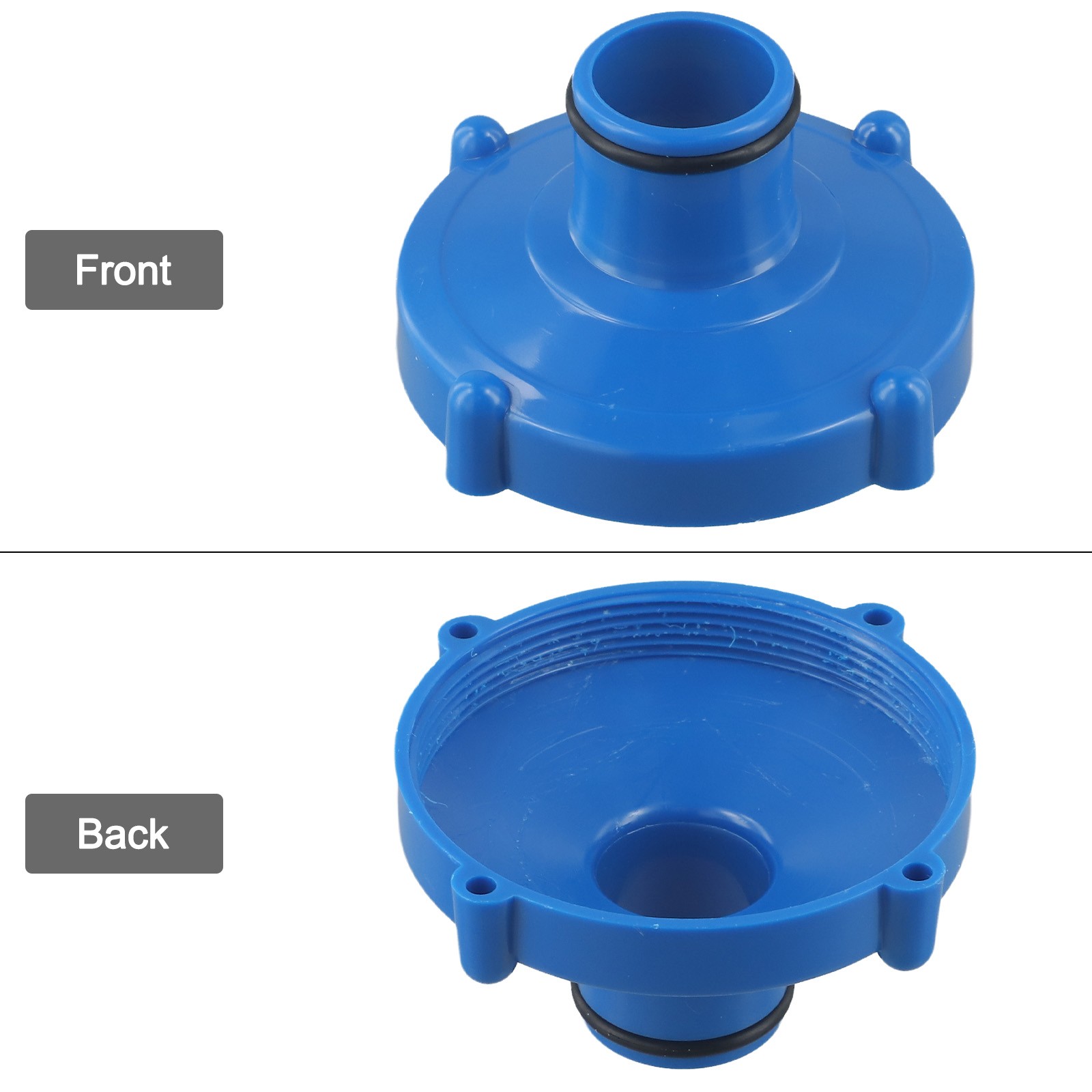 Optimal Connection PVC Blue Pool Hose Adapter Connector for Intex 9 5x9 5x5cm - Picture 31 of 41