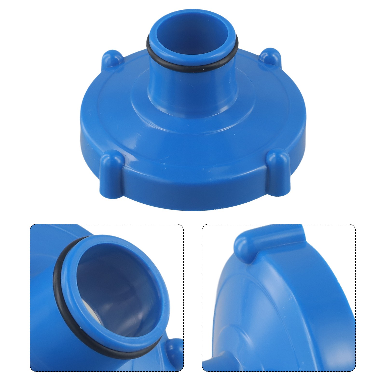 Optimal Connection PVC Blue Pool Hose Adapter Connector for Intex 9 5x9 5x5cm - Picture 32 of 41