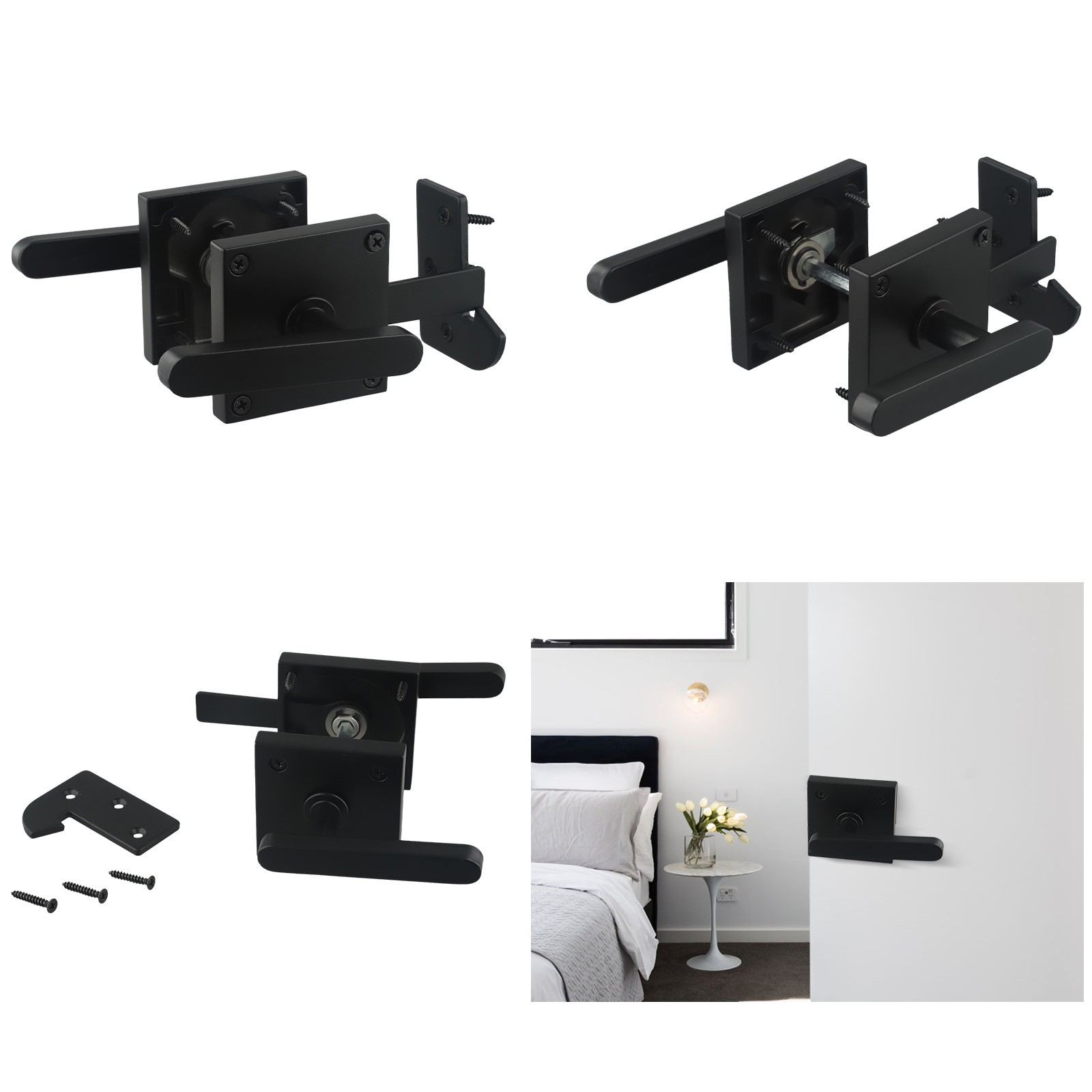 Serratura per porta ribaltabile premium maniglia comoda design costruzione alluminio - Foto 26 di 47