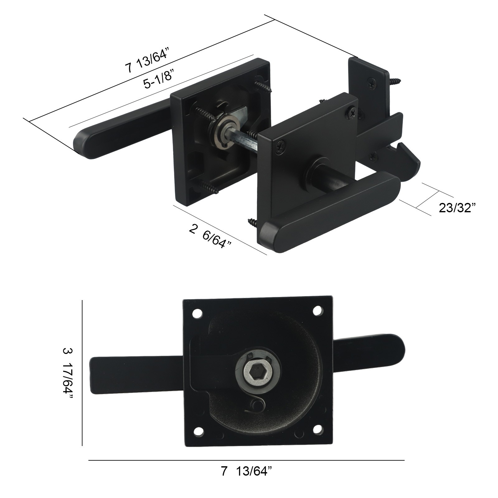 Serratura per porta ribaltabile premium maniglia comoda design costruzione alluminio - Foto 27 di 47
