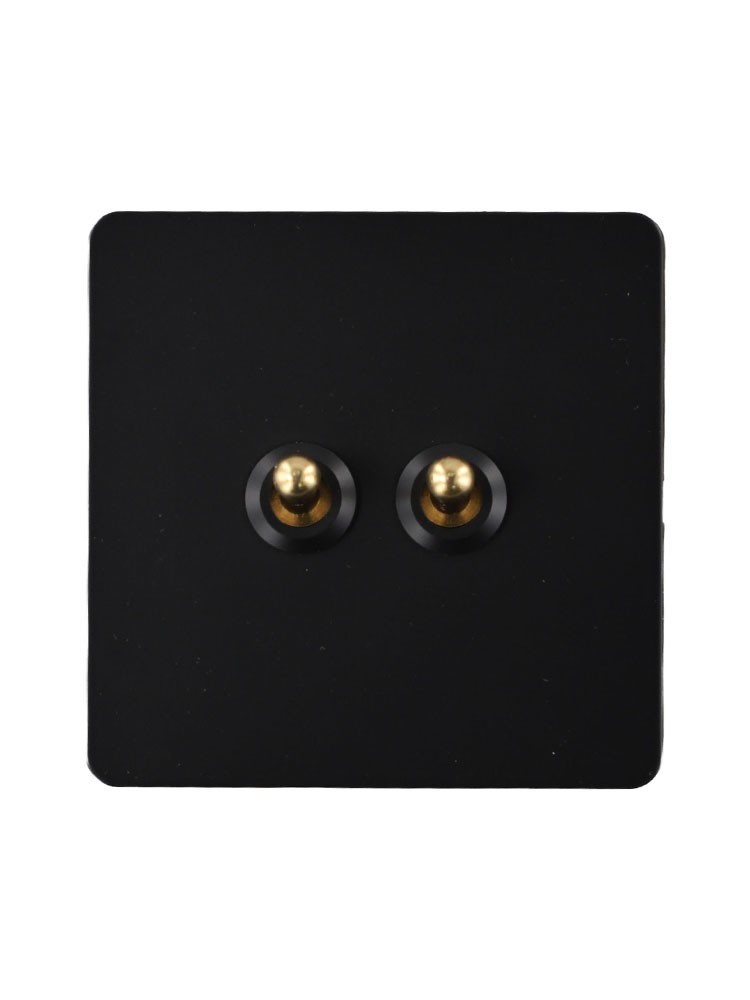 Interruptor de luz de palanca de latón de 86 mm de diseño innovador con panel metálico - Imagen 40 de 63