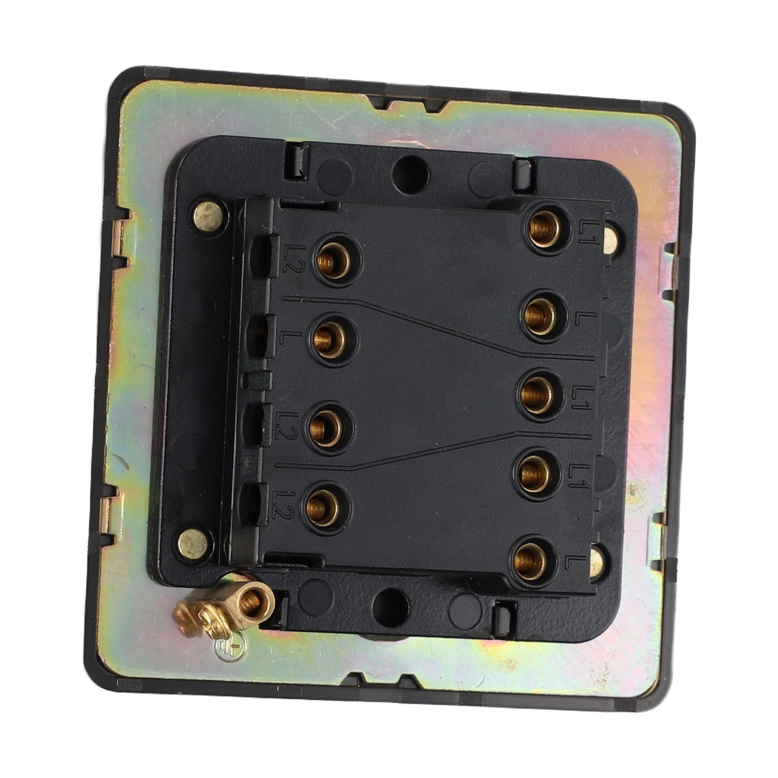 Interruptor de luz de palanca de latón de 86 mm de diseño innovador con panel metálico - Imagen 52 de 63
