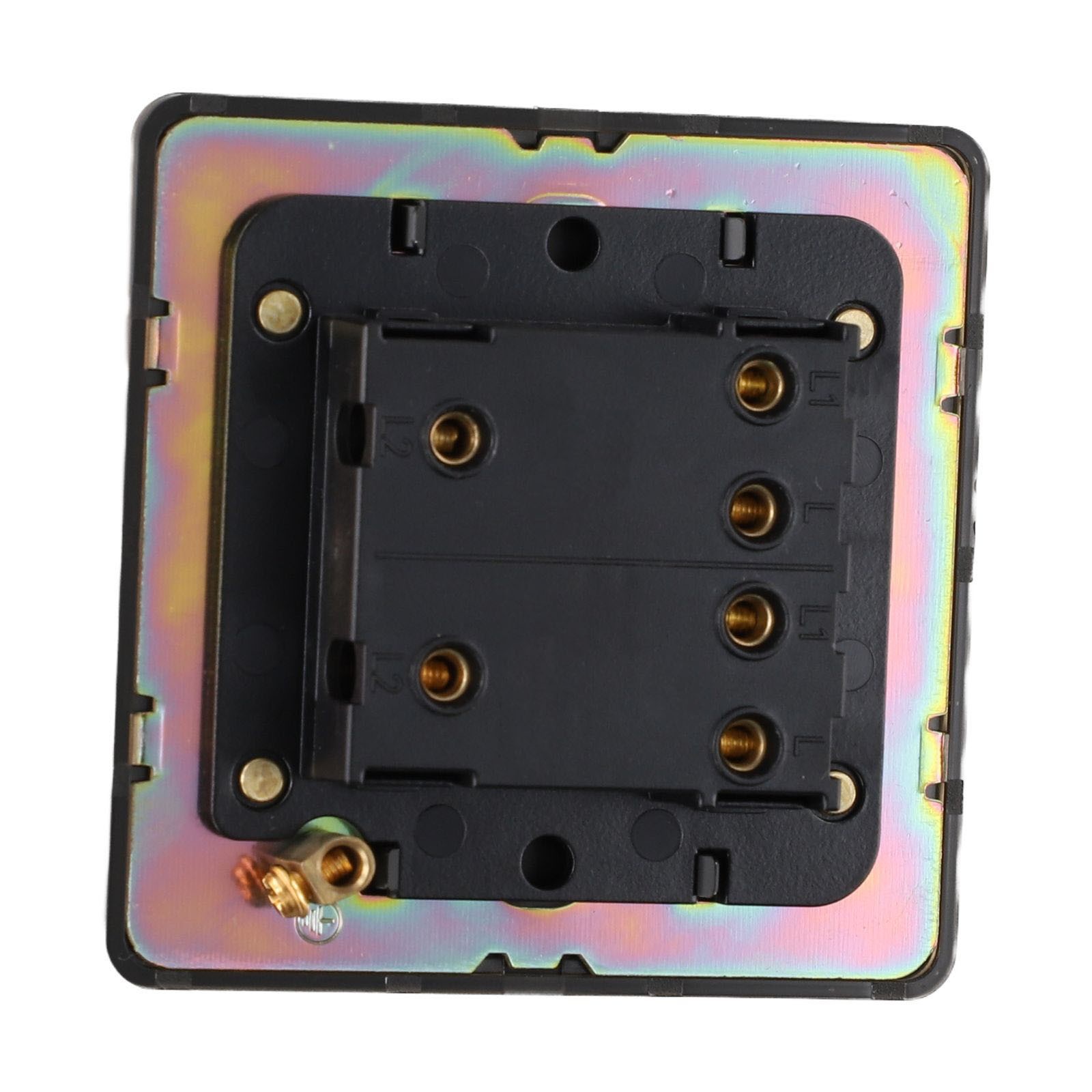 Interruptor de luz de palanca de latón de 86 mm de diseño innovador con panel metálico - Imagen 43 de 63