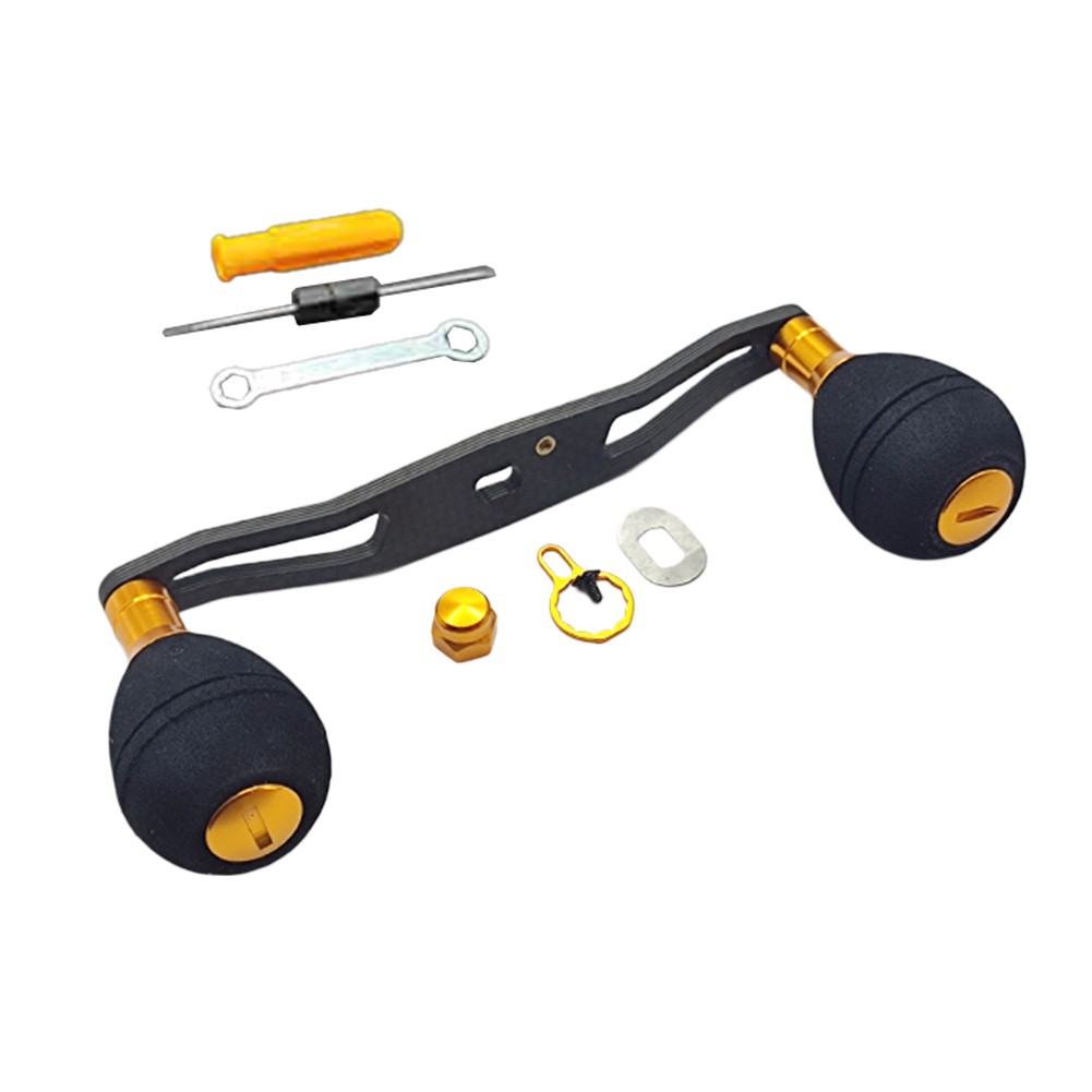 Increíble mango de carrete de pesca de fibra de carbono de 140 mm de longitud con kit de accesorios - Imagen 30 de 30