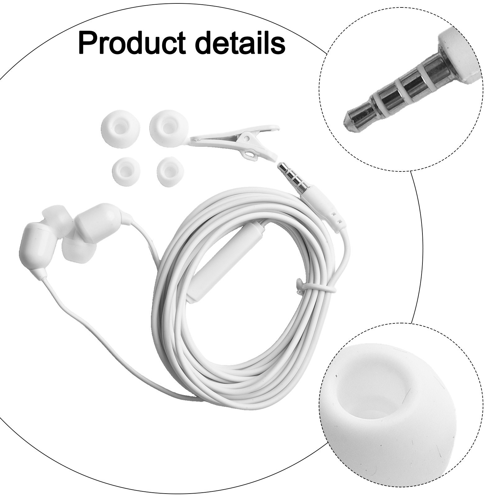 Superior Stereo Music with Extra Long Cables Wired Earbuds with Powerful Bass - Picture 28 of 31